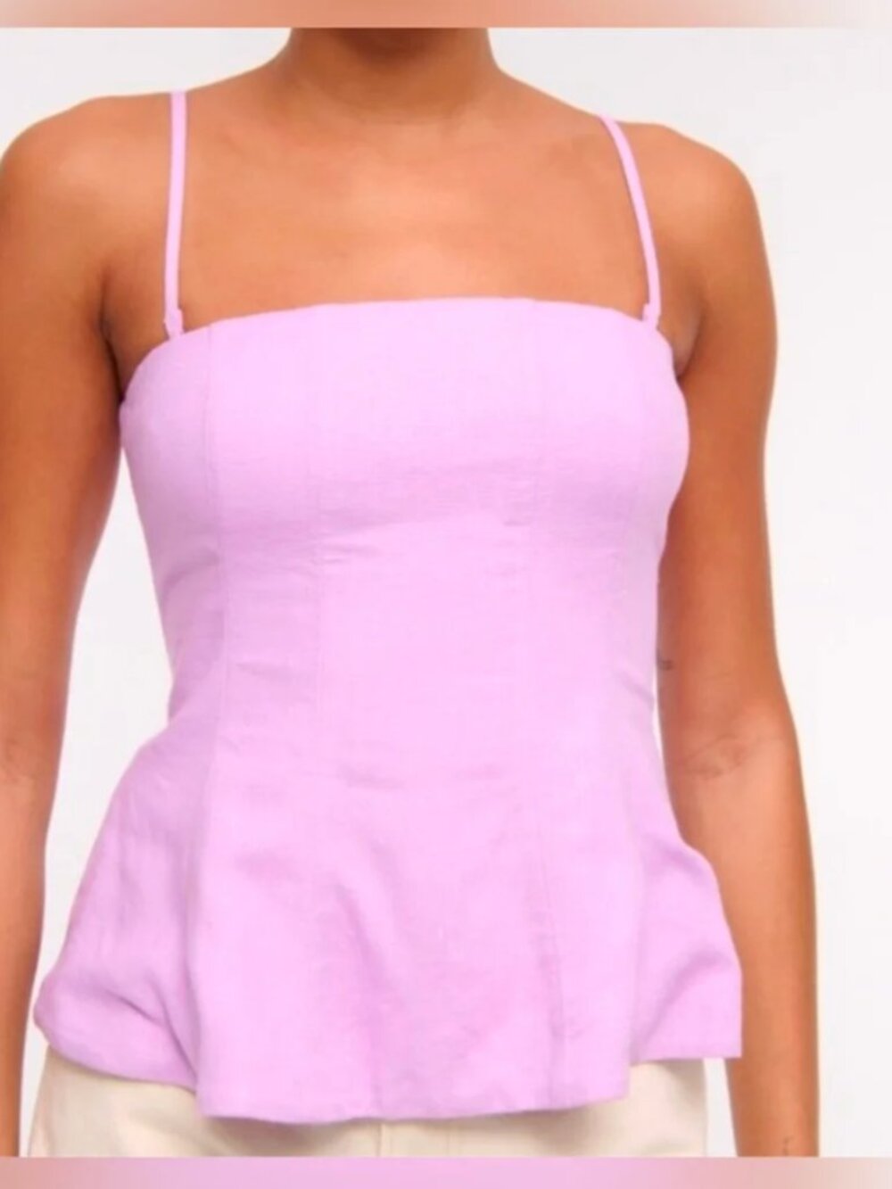 Abercrombie NWOT strapless linen top